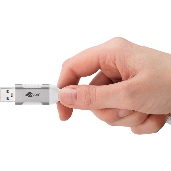 goobay Ethernet-Adapterkabel USB-A 3.2 Gen1 > RJ-45, Slim - goobay - vue 7