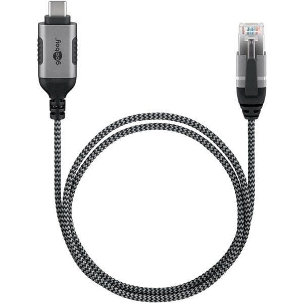 goobay Ethernet-Adapterkabel USB-C 3.2 Gen2 > RJ-45, Slim - goobay - vue 3