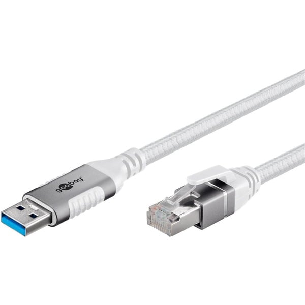 goobay Ethernet-câble USB-A 3.2 Gen1 Stecker > RJ-45 Stecker, adaptateur réseau - goobay