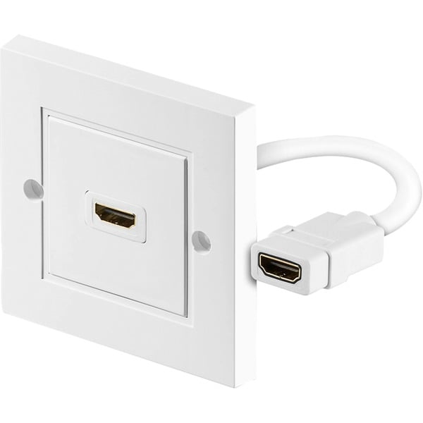 goobay HDMI-Wanddose, Unterputz, Anschlussdose - goobay