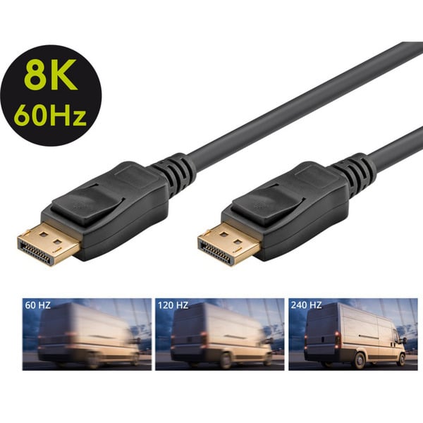 € 4,95 goobay câble DisplayPort 1.4 Stecker > DisplayPort Stecker - goobay - vue 4