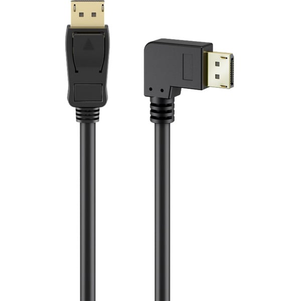 (€ 5,04 / 1 m) goobay câble DisplayPort Stecker 90° > DisplayPort Stecker, 8K / 144Hz - goobay