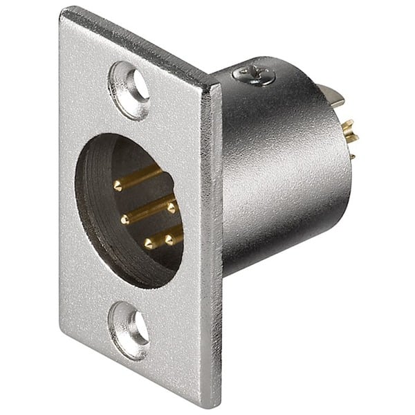goobay, microphone-Einbaustecker, 5Pin, Einbau-Anschluss - goobay
