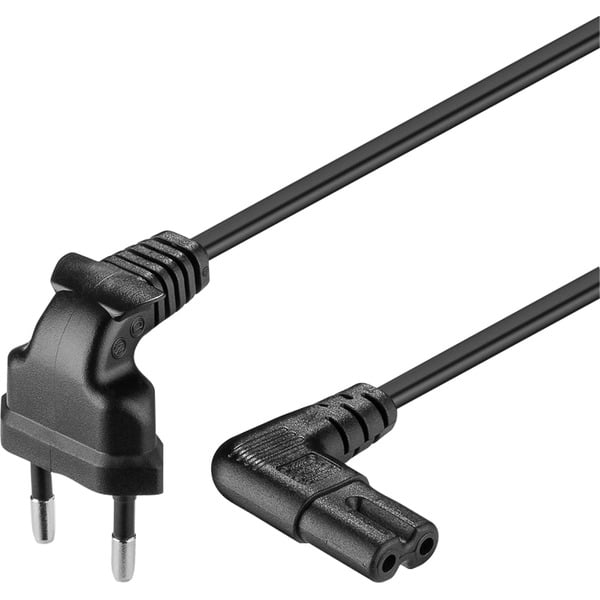 goobay Netzkabel Eurostecker 90° - goobay