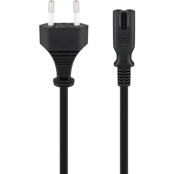 goobay Netzkabel, Eurostecker auf Doppelbuchse - goobay