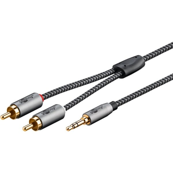 goobay Plus Audio Adapterkabel AUX 3,5mm jack > Stereo-Cinch Stecker - goobay