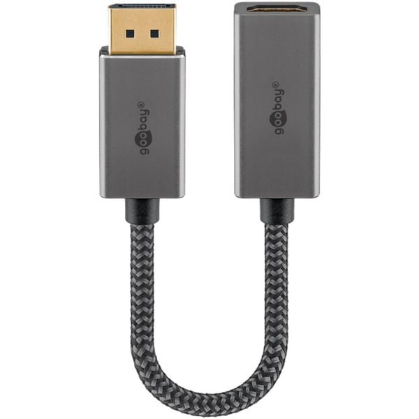 goobay Plus DisplayPort > HDMI Adapterkabel, 4K @ 60Hz - goobay