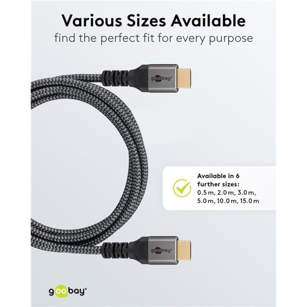 goobay Plus High-Speed-HDMI-câble avec Ethernet, 4K @ 60Hz - goobay - vue 14