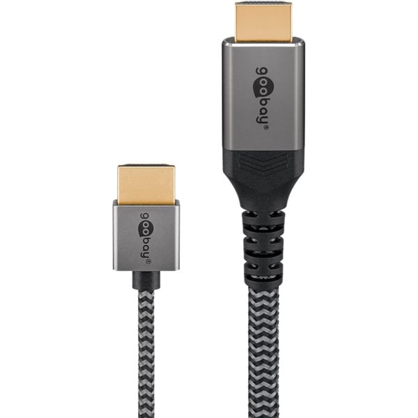 goobay Plus Slim High-Speed-HDMI-câble avec Ethernet, 4K @ 60Hz - goobay