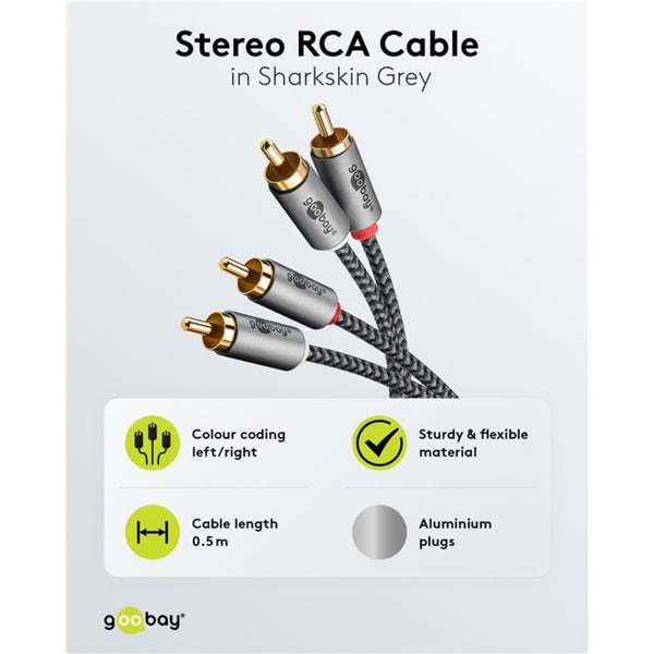 goobay Plus Stereo-Cinchkabel - goobay - vue 6
