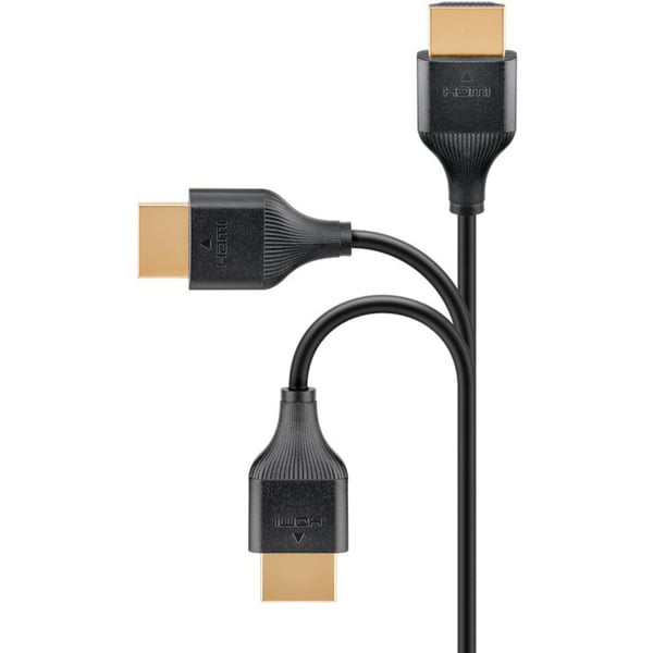 goobay Slim High-Speed-HDMI-câble avec Ethernet, 8K @ 60Hz - goobay - vue 3
