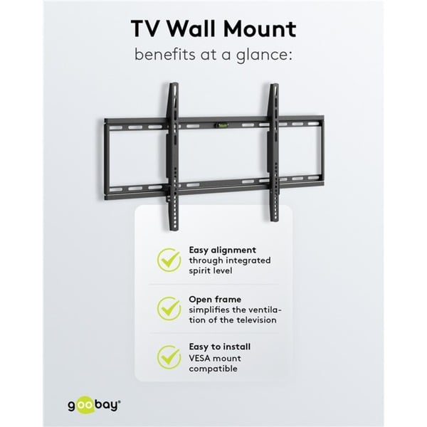 goobay TV-Wandsupport Basic FIXED (XL) - goobay - vue 8