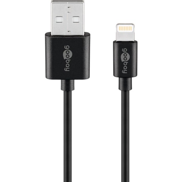 goobay USB 2.0 Adapterkabel, USB-A Stecker > Lightning Stecker - goobay