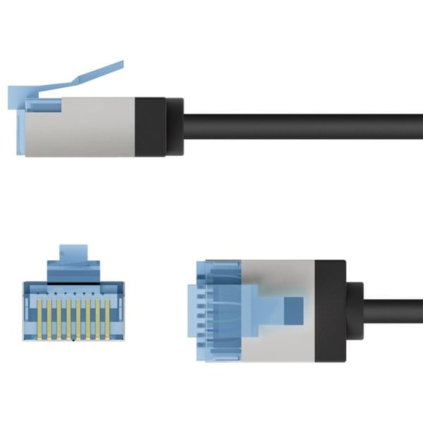 goobay Ultraflexibles Cat.6a Patchkabel slim, U/FTP - goobay - vue 4