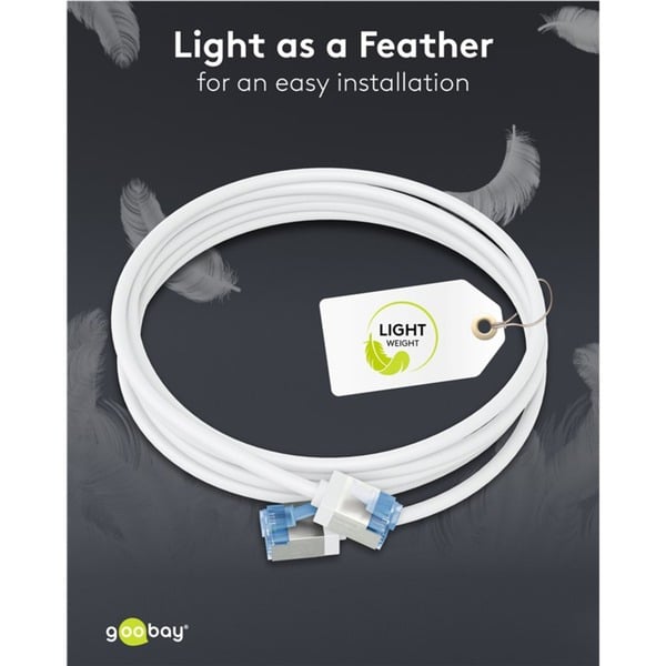 goobay Ultraflexibles Cat.6a Patchkabel slim, U/UTP - goobay - vue 10