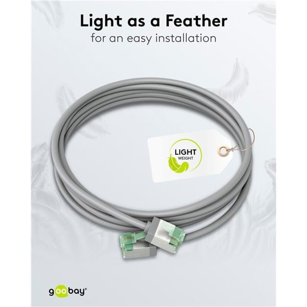 goobay Ultraflexibles Cat.8.1 Patchkabel slim, U/FTP - goobay - vue 9