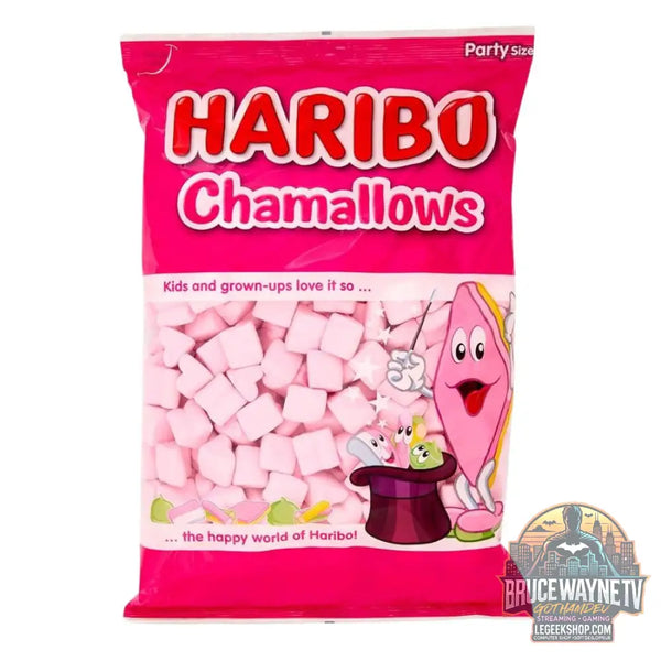 Haribo Chamallows Hearts Pink guimauves roses en forme de cœur (Paquet de 1kg) - Snacks & boissons importés