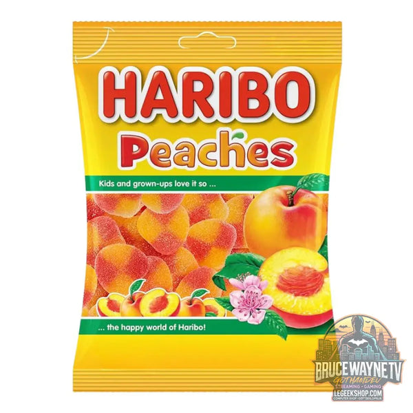 Haribo Pêches bonbons gélifiés au goût de pêche (Paquet de 1kg) - Snacks & boissons importés