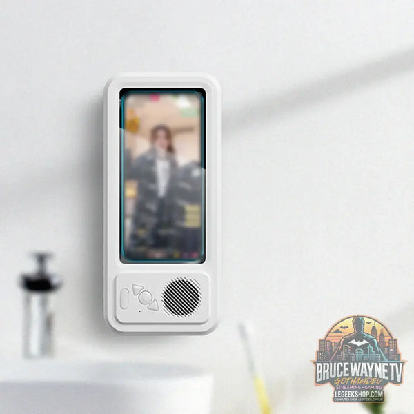 Haut-parleur Bluetooth Douche IPX4 avec Support Téléphone – Z07 - White - Haut-parleur Bluetooth