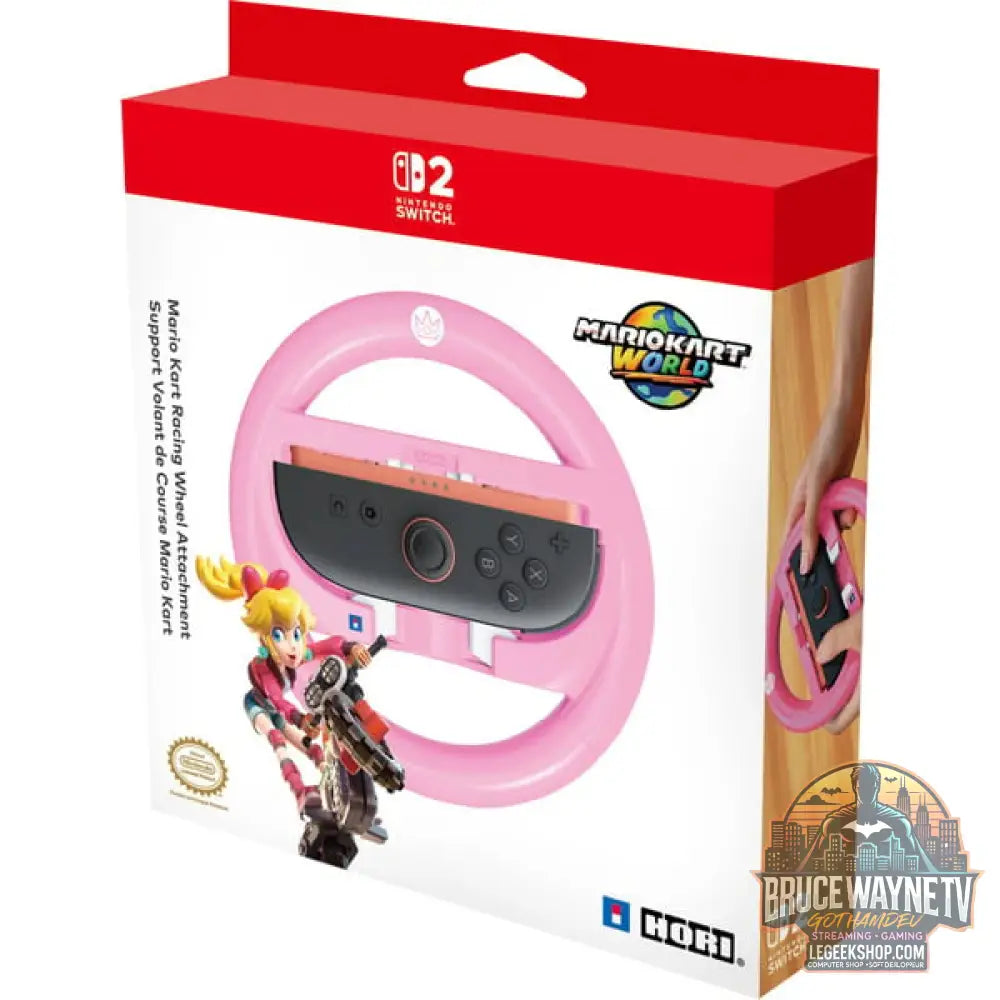 HORI Mario Kart Lenkrad Attachment (Peach), Austausch-Lenkrad - vue 5