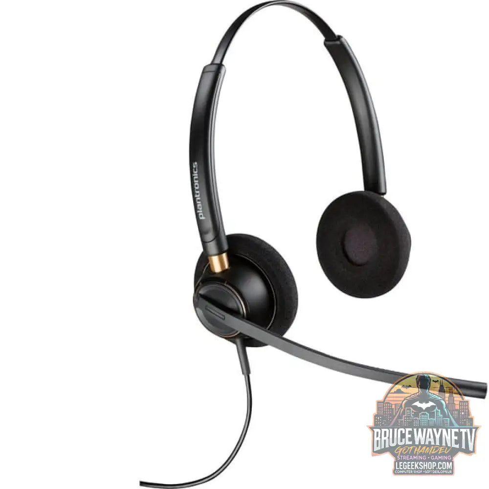 HP Poly EncorePro HW520 Binaurales Headset + Quick Disconnect noir, Noise Cancelling-Mikrofon - HP - vue 2