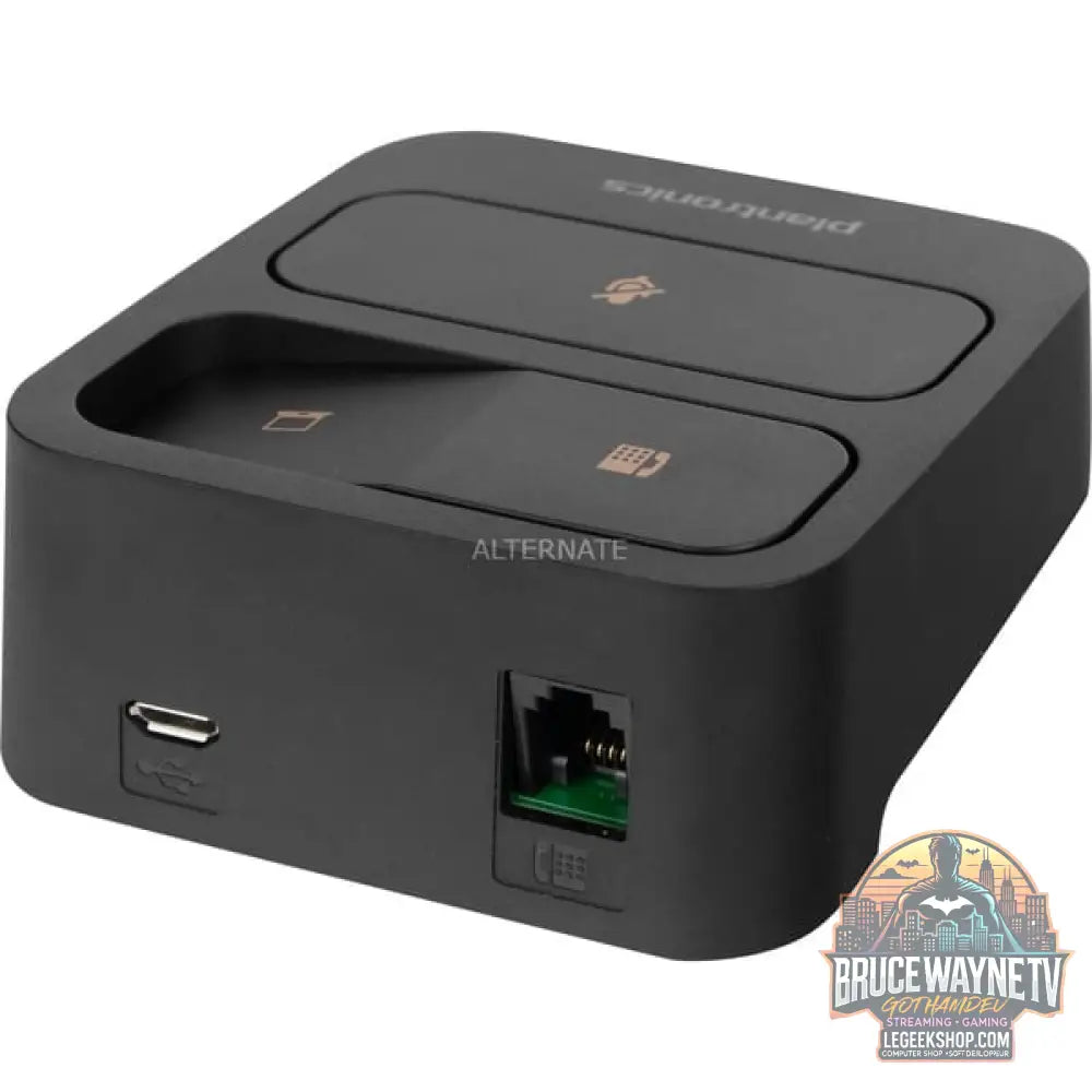 HP Poly MDA105 QD USB-A Analog-Switch noir, Umschalter PC / Festnetz - HP Poly - vue 4
