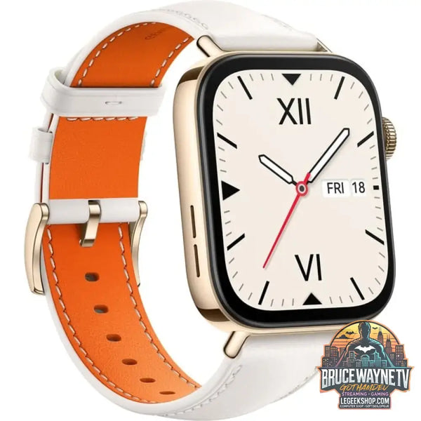 Huawei Watch Fit 3 (Solo-B19V), Smartwatch gold/weiß, Leder-Armband in weiß - Huawei
