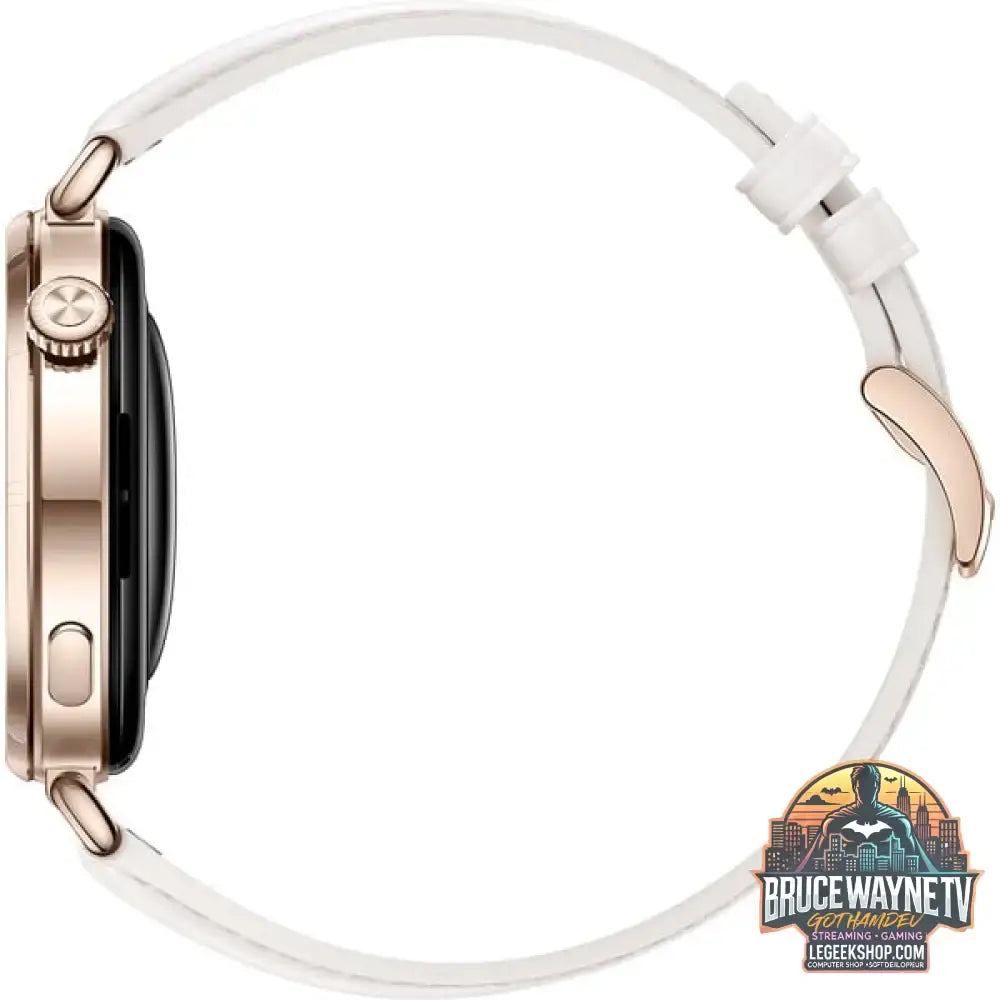 Huawei Watch GT 6 41mm (Konsu-B19L), Smartwatch gold, weißes Lederverbundarmband - Huawei - vue 4
