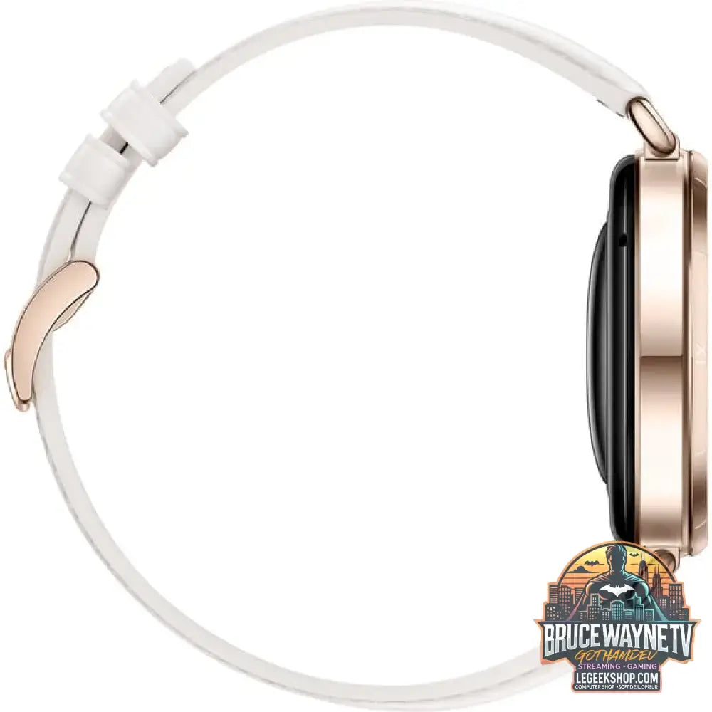 Huawei Watch GT 6 41mm (Konsu-B19L), Smartwatch gold, weißes Lederverbundarmband - Huawei - vue 3