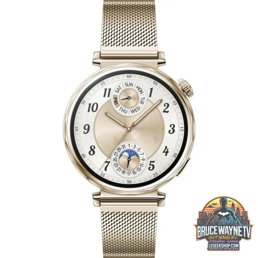 Huawei Watch GT5 41mm (Jana-B19M), Smartwatch gold, goldenes Milanese-Armband - Huawei - vue 2