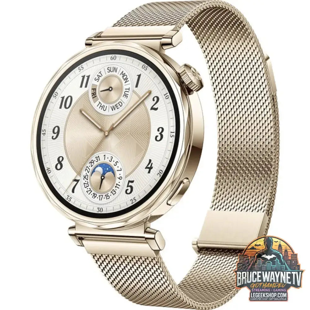 Huawei Watch GT5 41mm (Jana-B19M), Smartwatch gold, goldenes Milanese-Armband - Huawei - vue 3