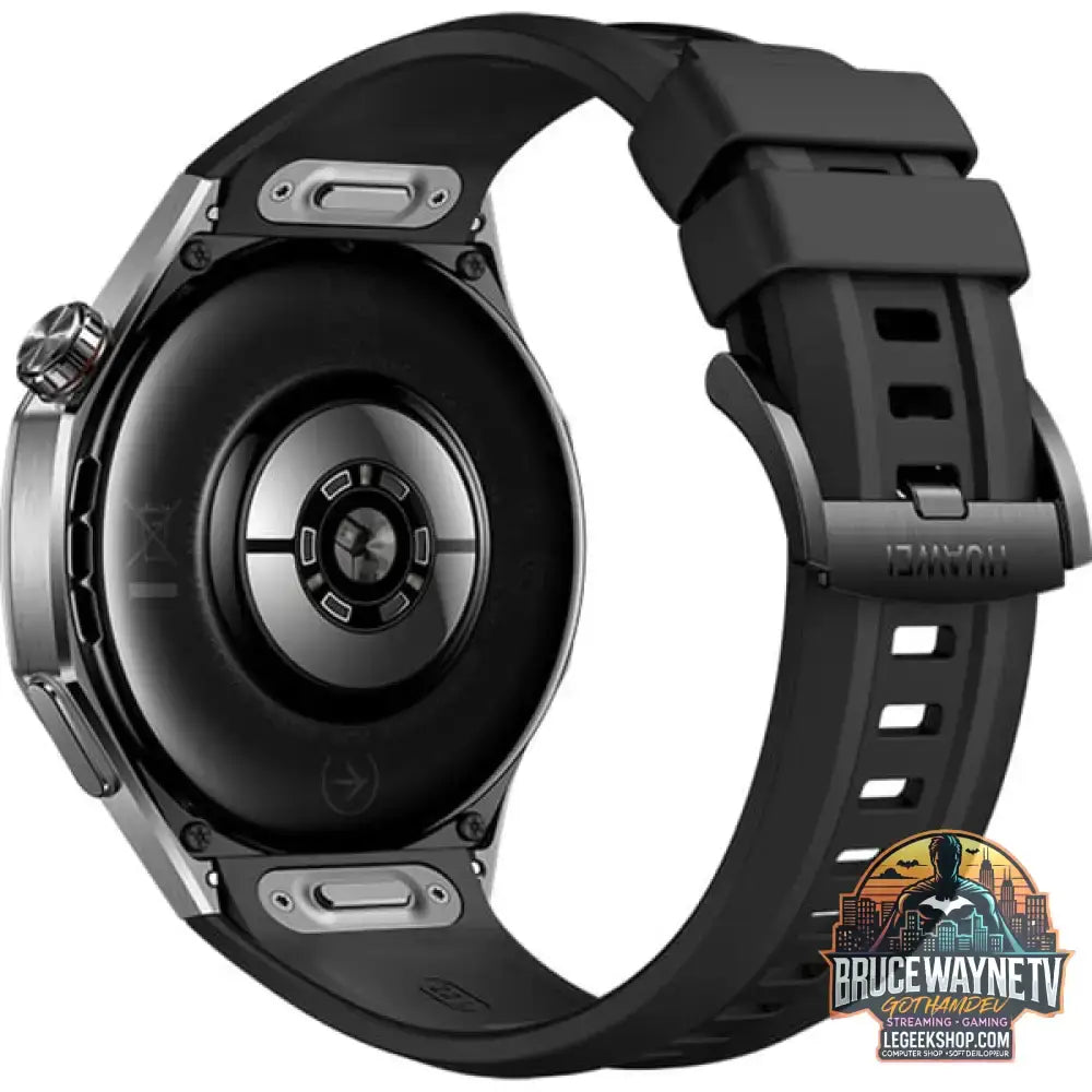 Huawei Watch GT5 PRO 46mm (Vili-B29F), Smartwatch grau, Gehäuse aus Titan und Keramik, schwarzes Fluorelastomerarmband - Huawei - vue 4