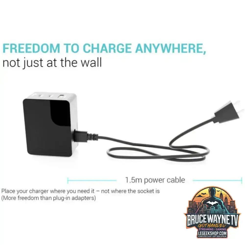 i-tec 100W Intelligent Multiport USB Charger, Ladegerät schwarz - i-tec - vue 6