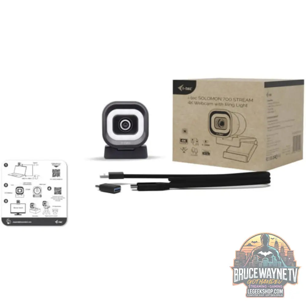 i-tec SOLOMON 700 STREAM 4K, webcam - i-tec - vue 5