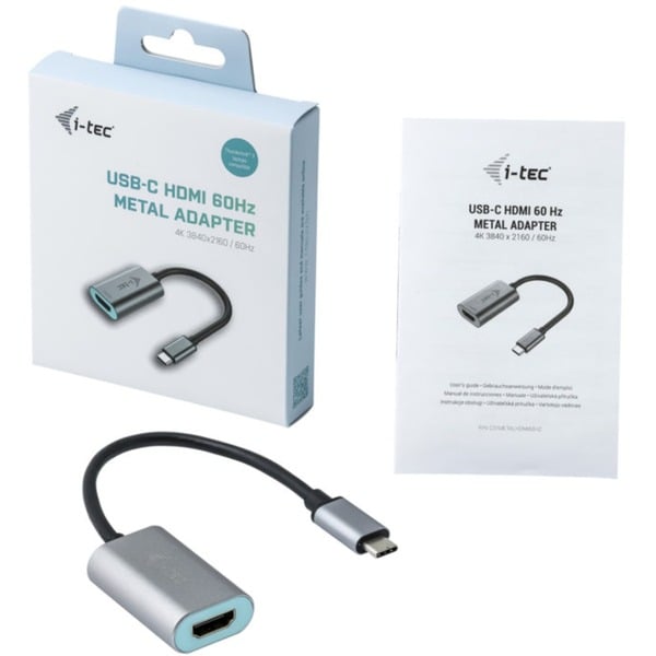i-tec Adapter USB-C > Metal HDMI 4K / 60Hz - i-tec - vue 3
