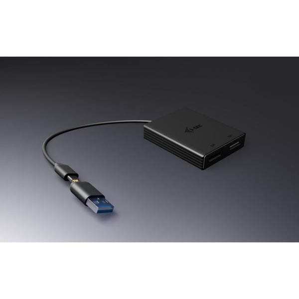 € 55,38 i-tec Video Adapter USB-A/USB-C > Dual DisplayPort 4K / 60Hz - i-tec - vue 3