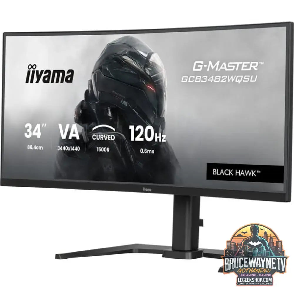 iiyama G-Master GCB3482WQSU-B1 BLACK HAWK 34" QHD/WQHD VA 120 Hz - iiyama - vue 3