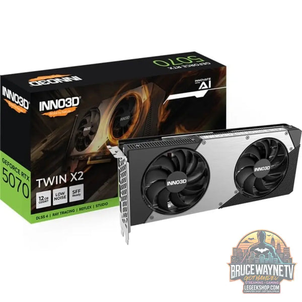 INNO3D GeForce RTX 5070 TWIN X2, Grafikkarte DLSS 4, 3x DisplayPort, 1x HDMI 2.1 - INNO3D