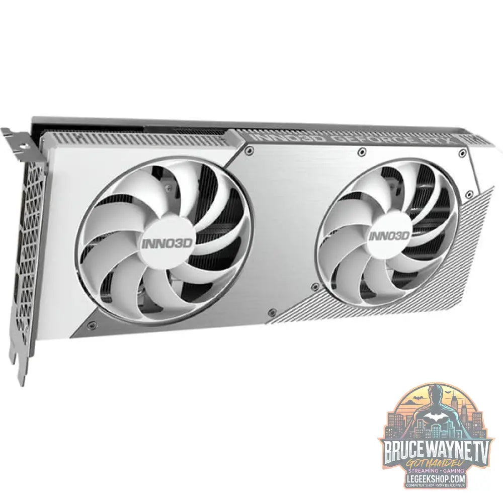 INNO3D GeForce RTX 5070 TWIN X2 OC white, Grafikkarte blanc, DLSS 4, 3x DisplayPort, 1x HDMI 2.1 - INNO3D - vue 5