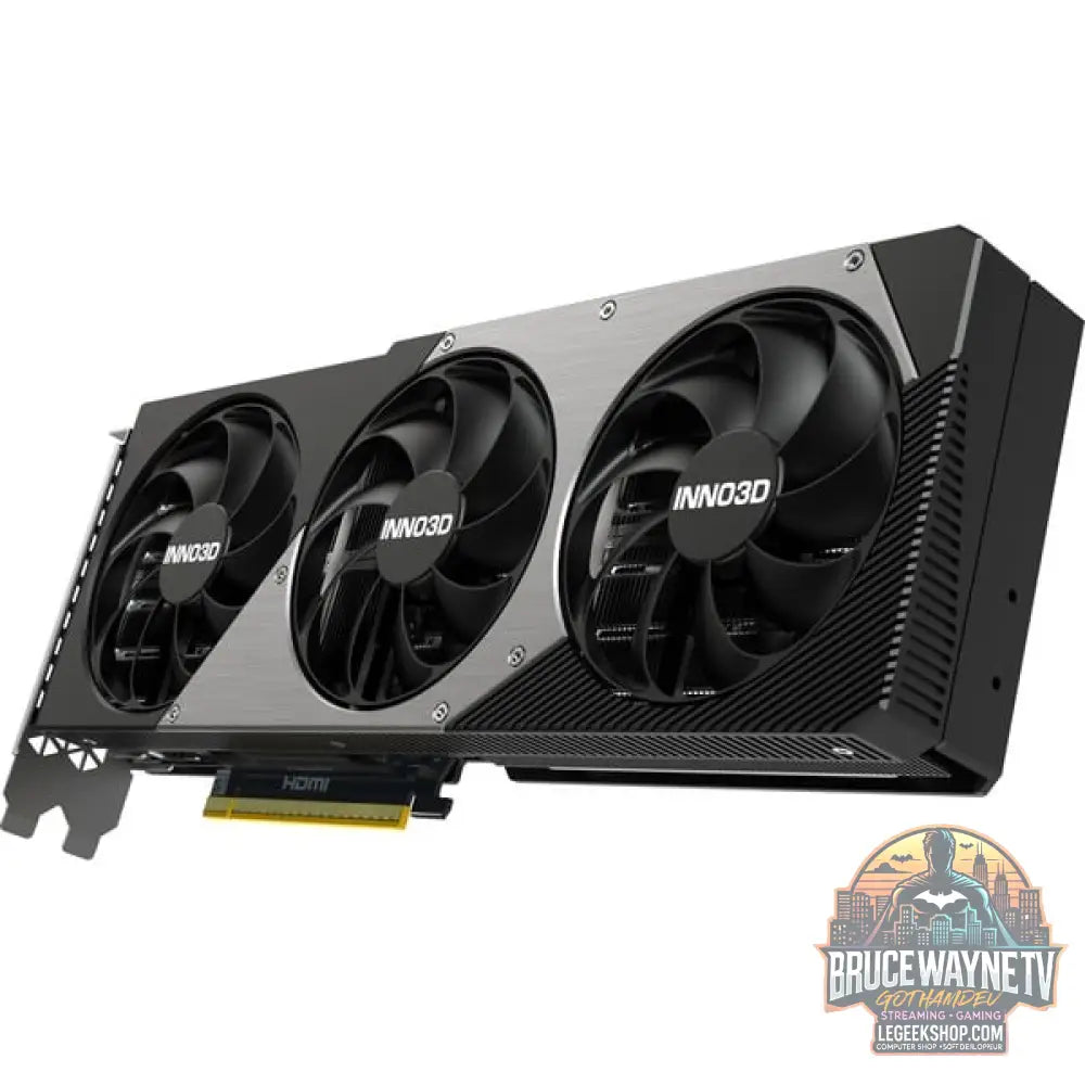 INNO3D GeForce RTX 5070 X3 OC, Grafikkarte DLSS 4, 3x DisplayPort, 1x HDMI 2.1 - INNO3D - vue 9