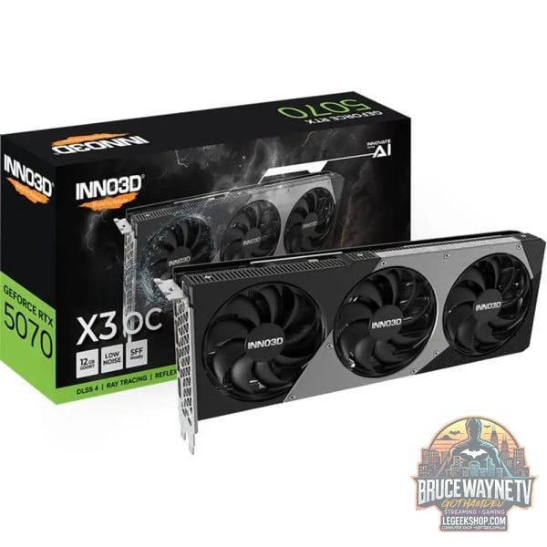 INNO3D GeForce RTX 5070 X3 OC, Grafikkarte DLSS 4, 3x DisplayPort, 1x HDMI 2.1 - INNO3D