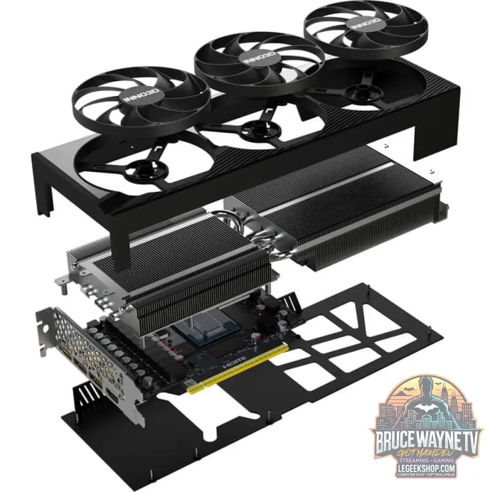 INNO3D GeForce RTX 5080 X3 OC, Grafikkarte DLSS 4, 3x DisplayPort, 1x HDMI 2.1 - INNO3D - vue 12