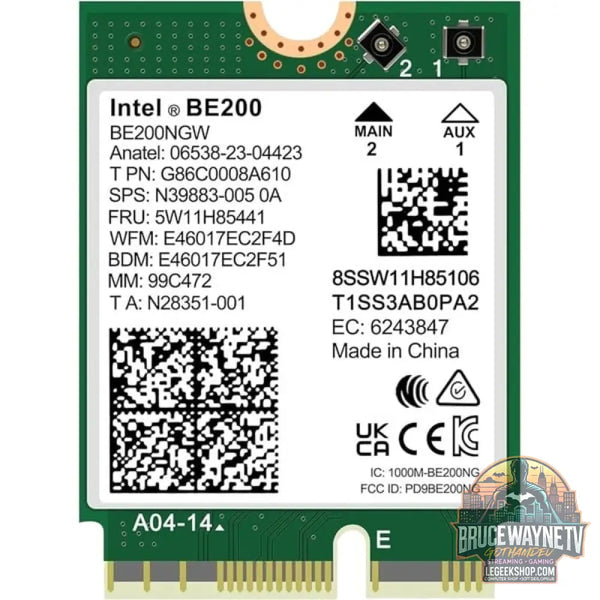 Intel® Wi-Fi 7 BE200 M.2 non vPro, adaptateur Wi-Fi