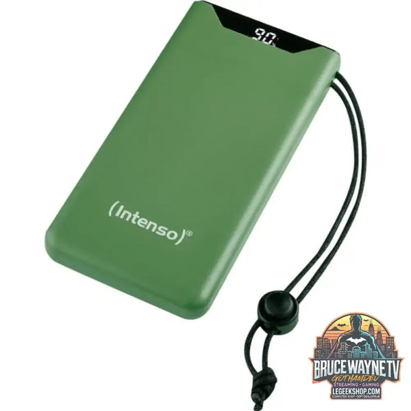 Intenso Powerbank F20000 Green grün, 20.000 mAh, PD 3.0, Quick Charge 3.0 - Stromquelle: Steckdose, USB-C