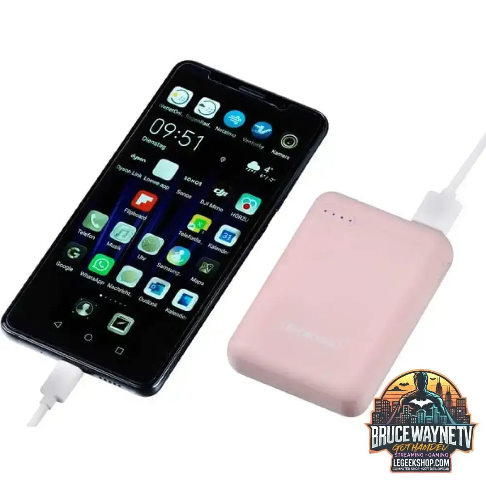 Intenso Powerbank XS10000 rosa, 10.000 mAh - Stromquelle: USB-C, Micro-USB - vue 4