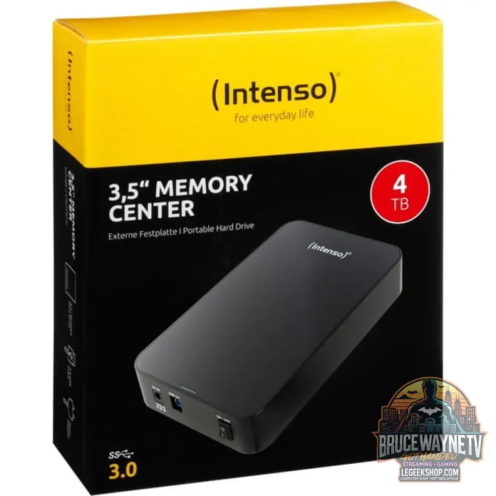 Intenso Memory Center 4 TB, Externe Festplatte noir, USB-B 3.2 Gen 1 (5 Gbit/s) - Intenso - vue 3