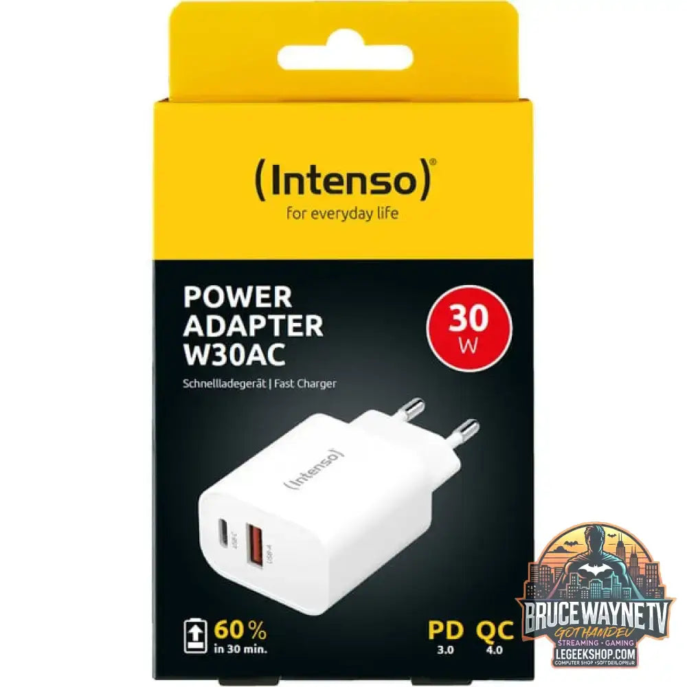 Intenso Power Adapter W30AC, Ladegerät weiß, 30W - Intenso - vue 9
