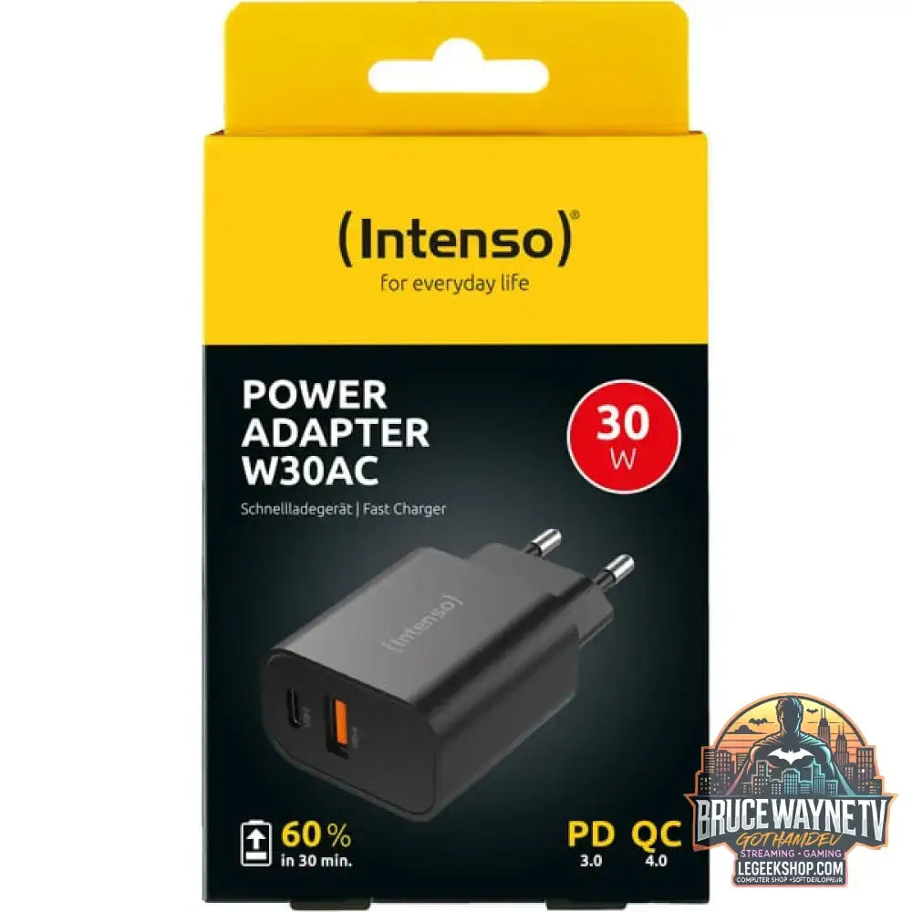 Intenso Power Adapter W30AC, Ladegerät schwarz, 30W - Intenso - vue 9