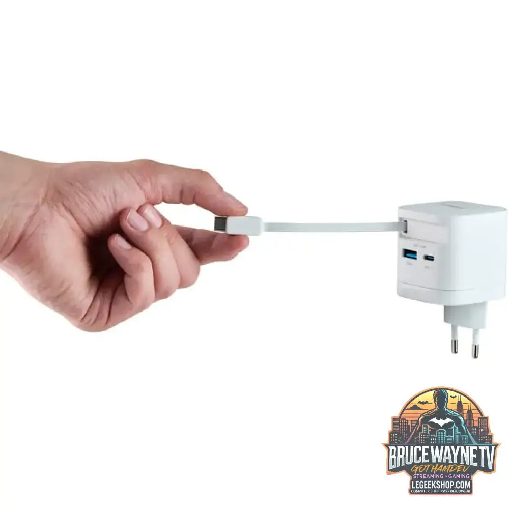 Intenso Power Adapter W65ACIC GaN, Ladegerät weiß, 65W - Intenso - vue 9