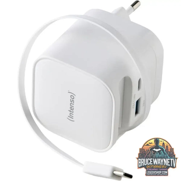 Intenso Power Adapter W65ACIC GaN, Ladegerät weiß, 65W - Intenso